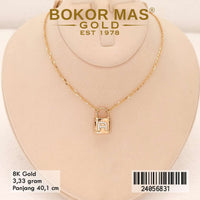 Kalung Emas Alpha Glitz Variasi Gembok - 24056831 - 8K