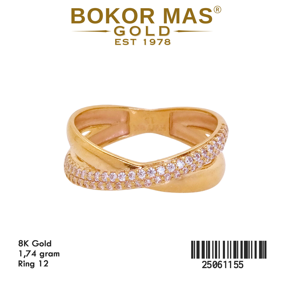 Cincin Variasi Permata - 25061155 - 8K