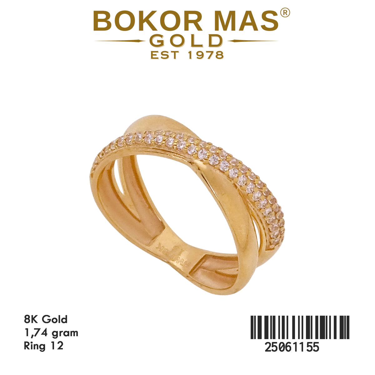 Cincin Variasi Permata - 25061155 - 8K