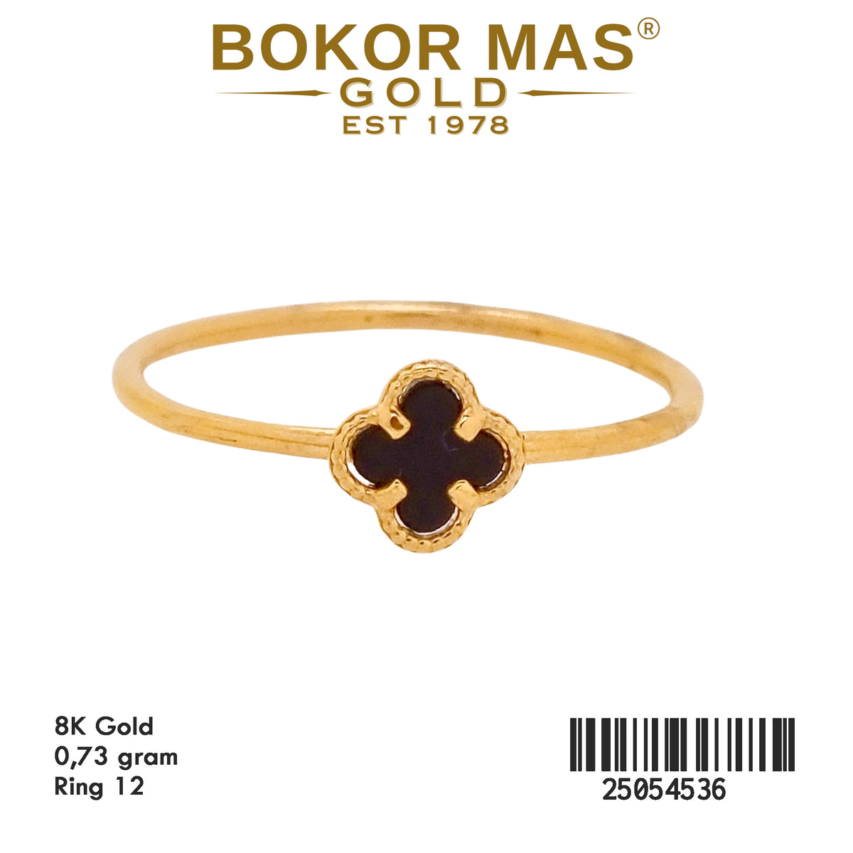 Cincin Varias Bunga Hitam - 25054536 - 8K