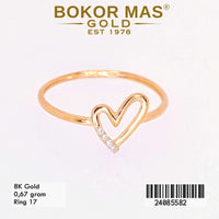 Cincin  Emas Variasi Permata -  24085582 - 8K
