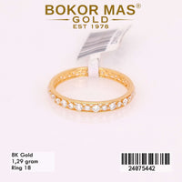 Cincin Emas Variasi Listring Permata - 24075442 - 8K