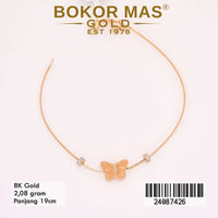 Gelang Emas Rantai Itali Variasi Kupu - 24087426 - 8K