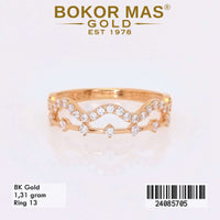 Cincin Emas  Variasi Wave Layer - 24085705 - 8K
