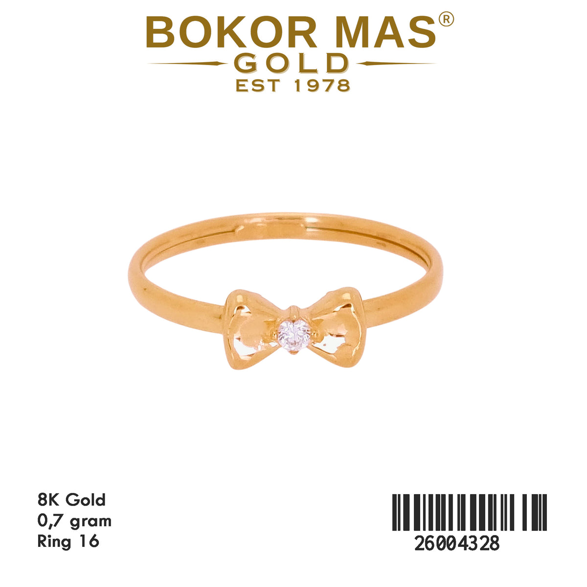 Cincin Variasi Pita Permata  - 26004328 - 8K
