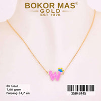 Kalung Anak Huruf W - 25048445 - 8K