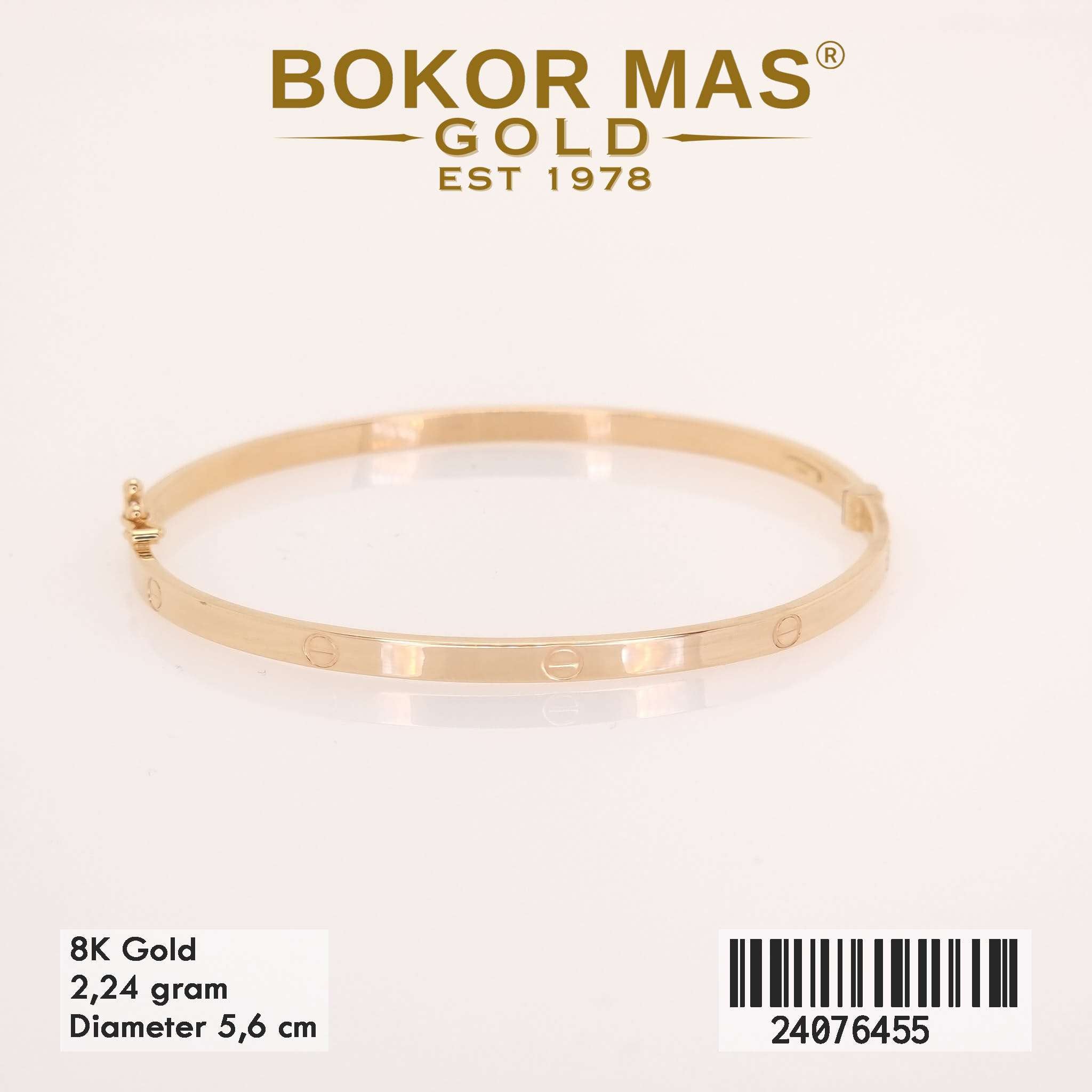 Gelang Bangkok Variasi Tanpa Permata - 24076455 - 8K