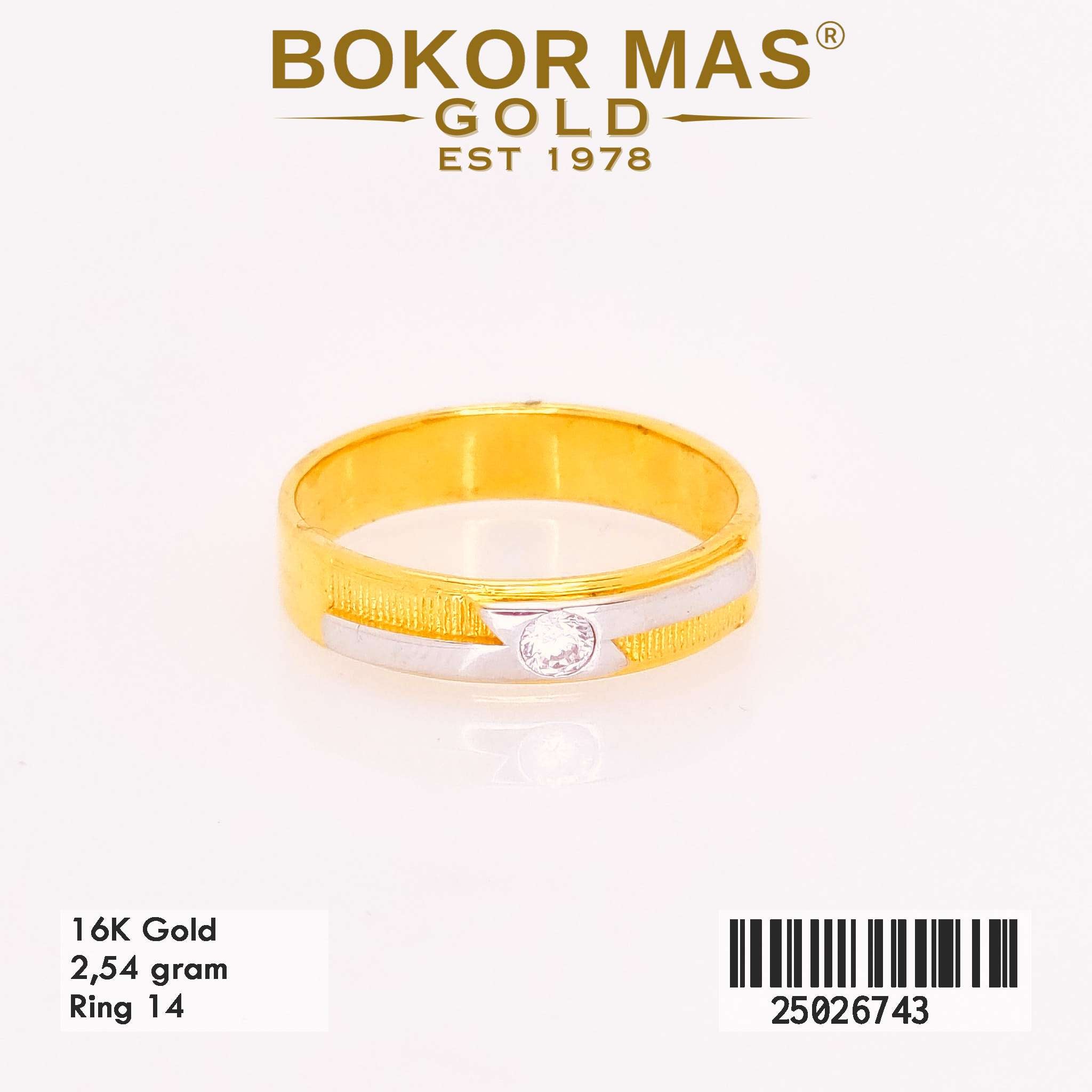 Foto Cincin Emas Asli Cincin Nikah Permata  - Perhiasan Asli Bokormas Gold
