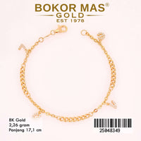 Gelang Rantai Variasi Love - 25048349 - 8K