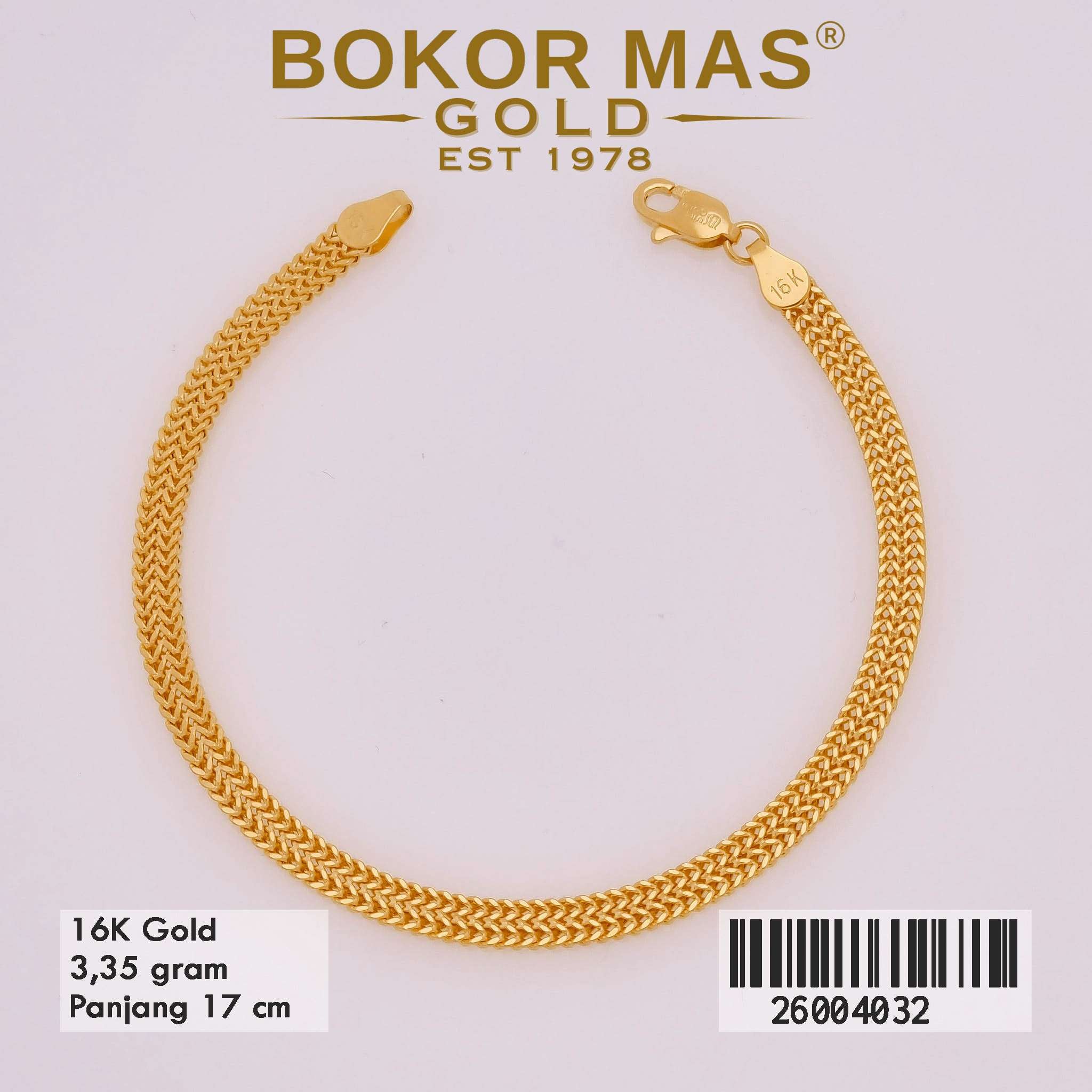 Foto Gelang Emas Asli Gelang  Variasi Tanp  - Perhiasan Asli Bokormas Gold