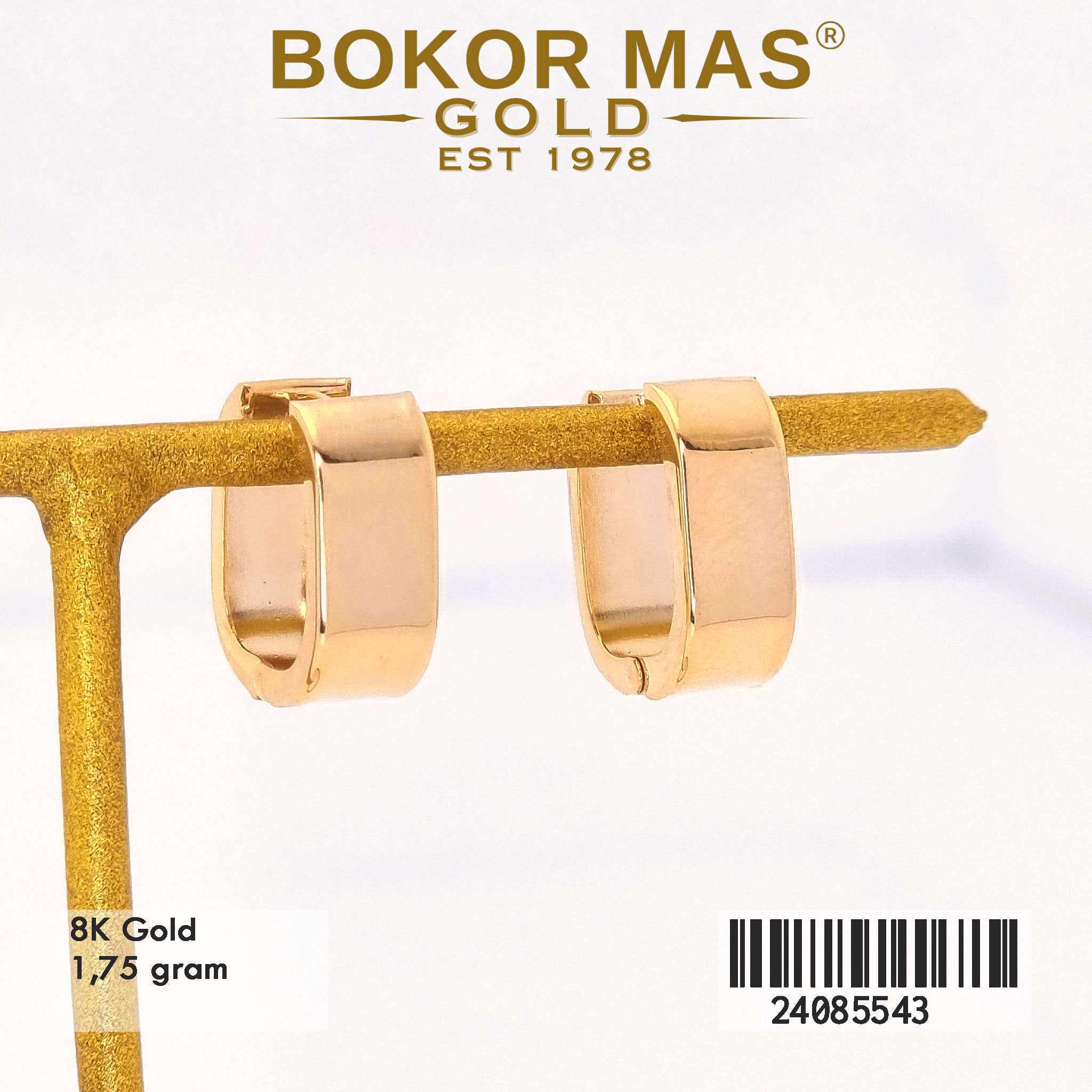 Anting Klip Variasi Tanpa Permata - 24085543 - 8K