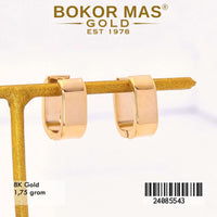 Anting  Emas Klip Variasi Tanpa Permata - 24085543 - 8K