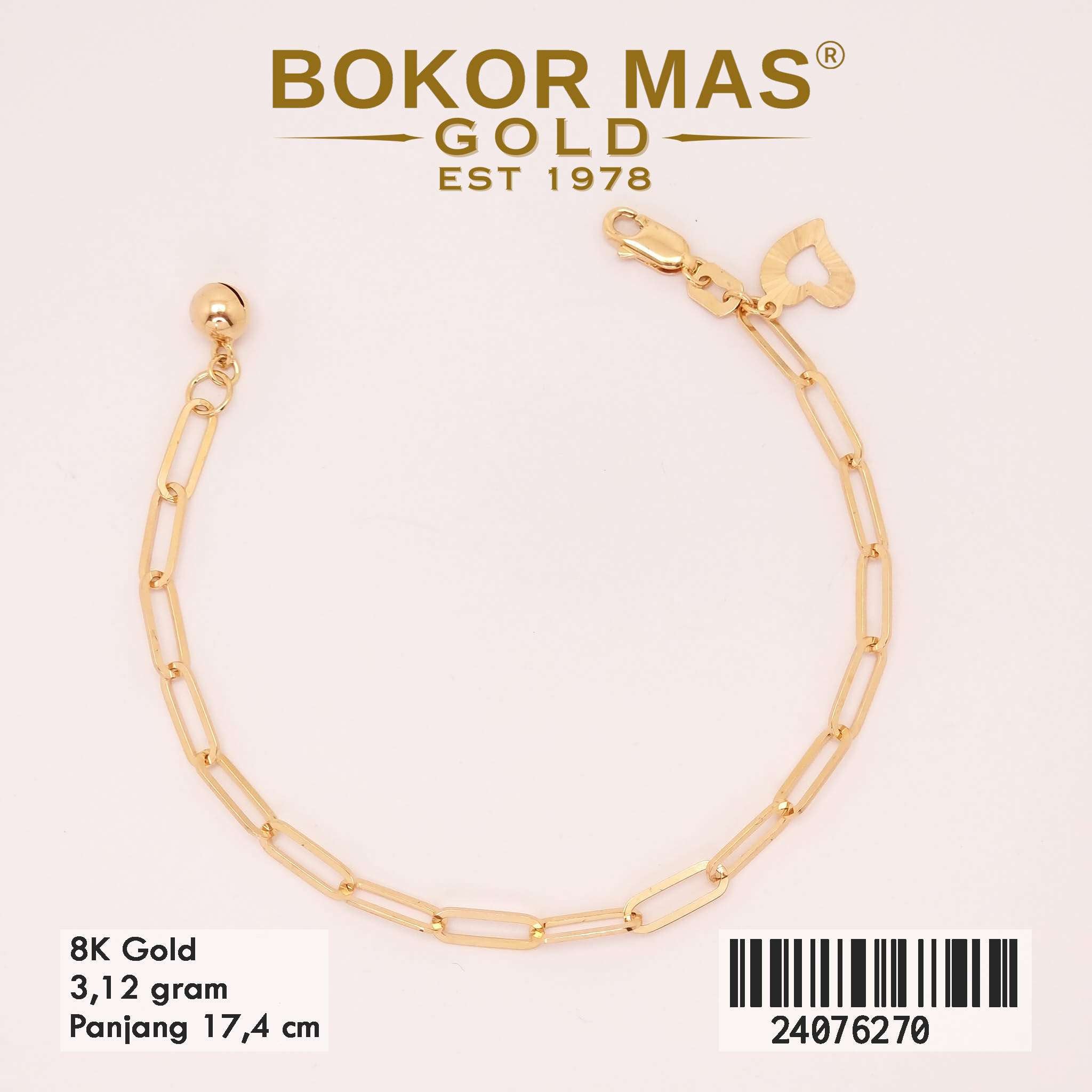 Gelang Tangan Rantai Variasi Tiger - 24076270 - 8K