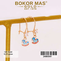 Anting Emas  Desi Anak Unicorn Variasi Permata - 24086901 - 16K