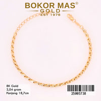 Gelang Emas Rantai Variasi Tanpa Permata - 25005738 - 8K