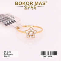 Cincin Emas Variasi Bintang - 24075454 - 8K