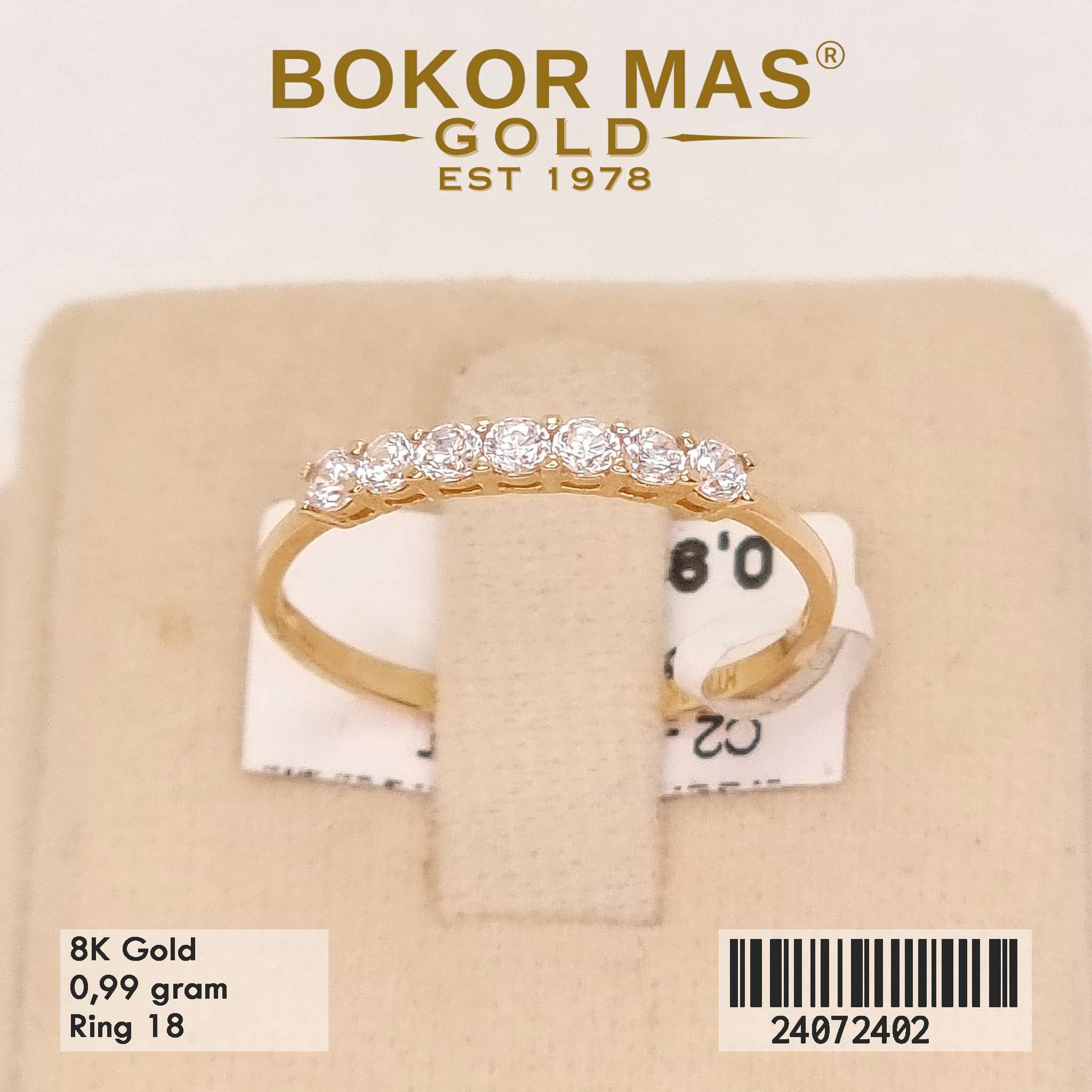 Cincin Variasi Listring Permata - 24072402 - 8K