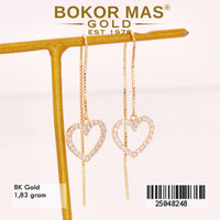 Anting Emas Juntai Selundupan Variasi Hati - 25048248 - 8K