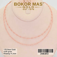 Kalung  Emas Variasi Dua Layer - 24082053 - 17K