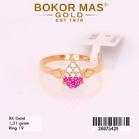 Cincin Emas Variasi Dew Permata - 24075429 - 8K