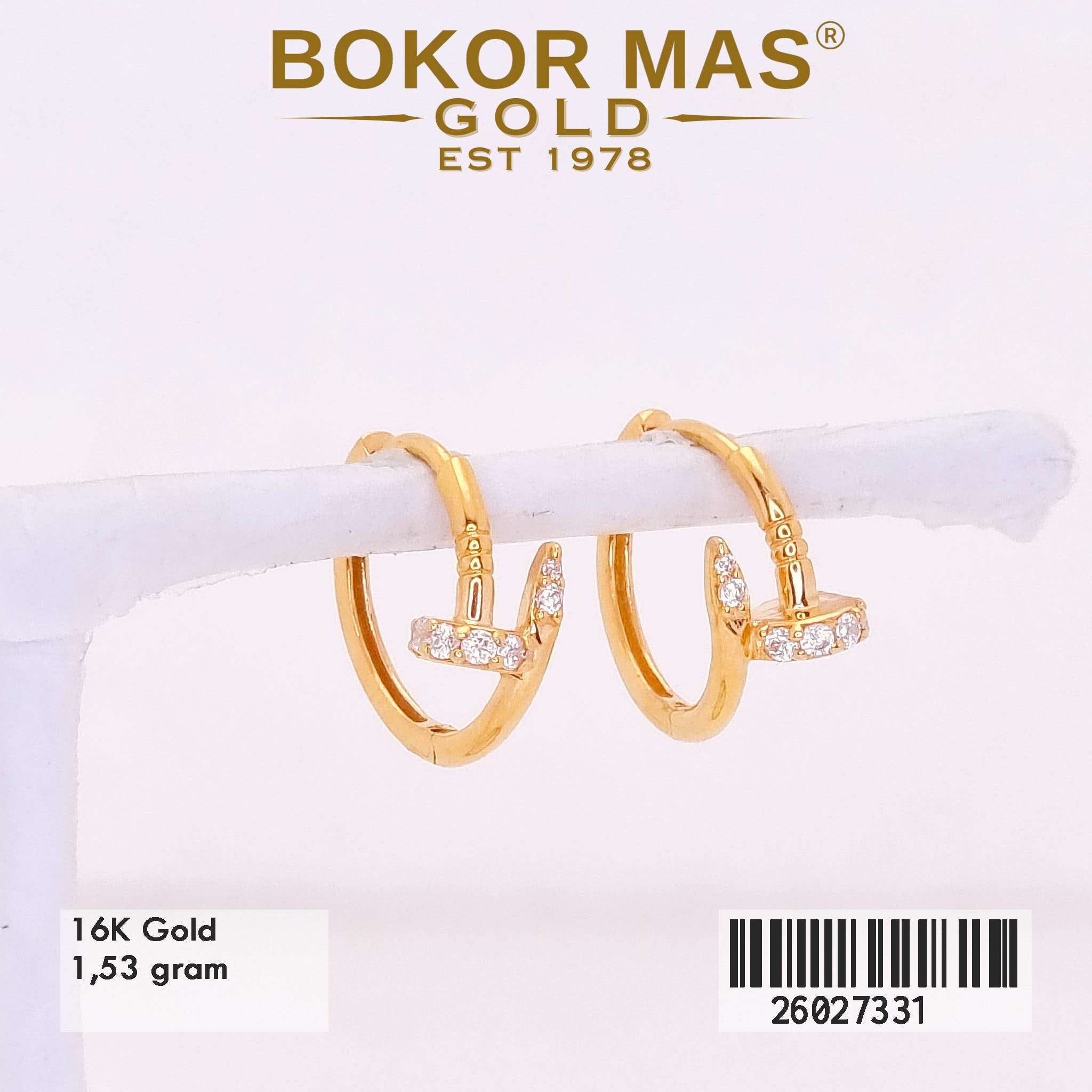  Anting Klip Variasi Permata - 26027331 - 16K