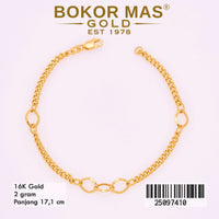 Gelang Rantai Hollo Variasi Plakatau  - 25097410 - 16K