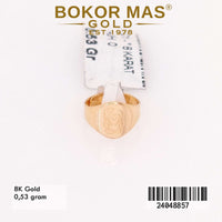 Cincin Emas Anak Ongsrot Variasi Tanpa Permata - 24048857 - 8K