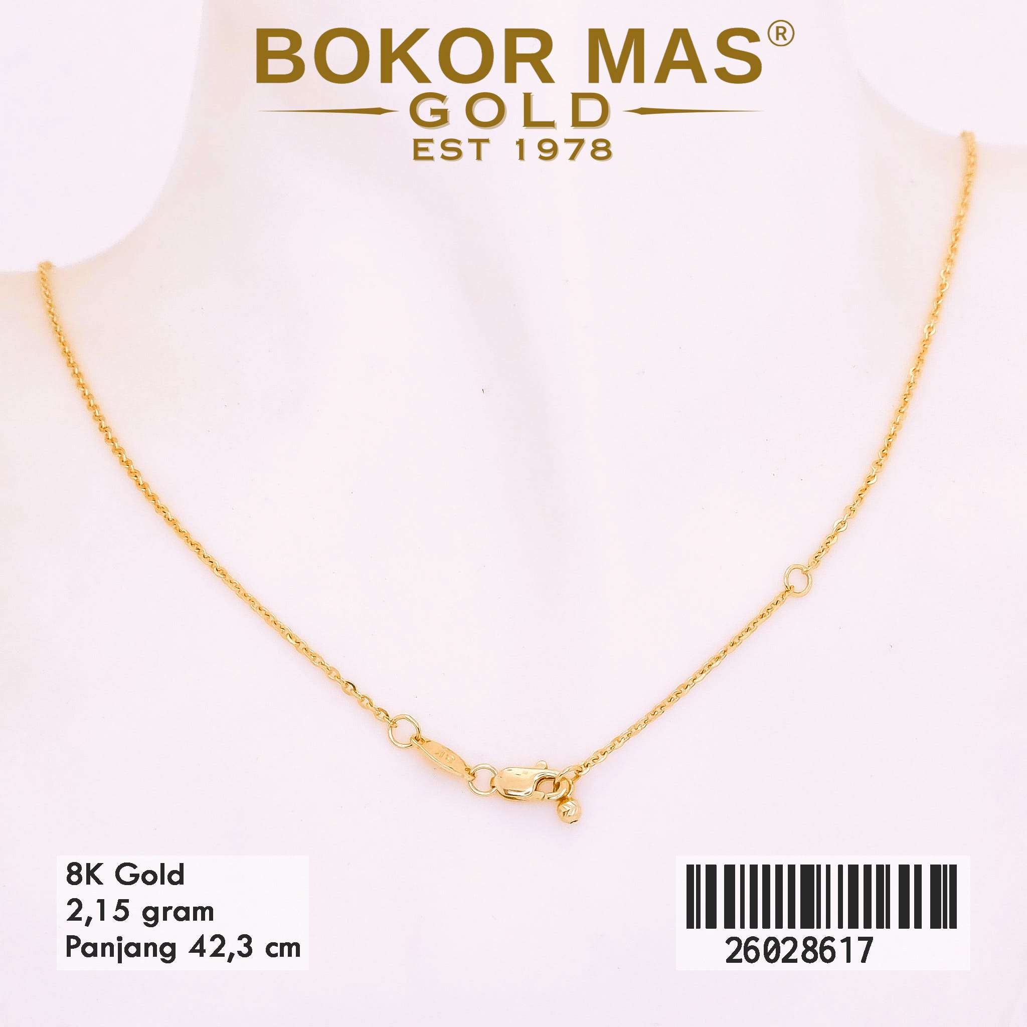 Kalung Variasi Liontin Bunga Merah -  26028617 - 8K