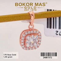 Liontin Emas  Variasi Permata Putih - 24081972 - 17K