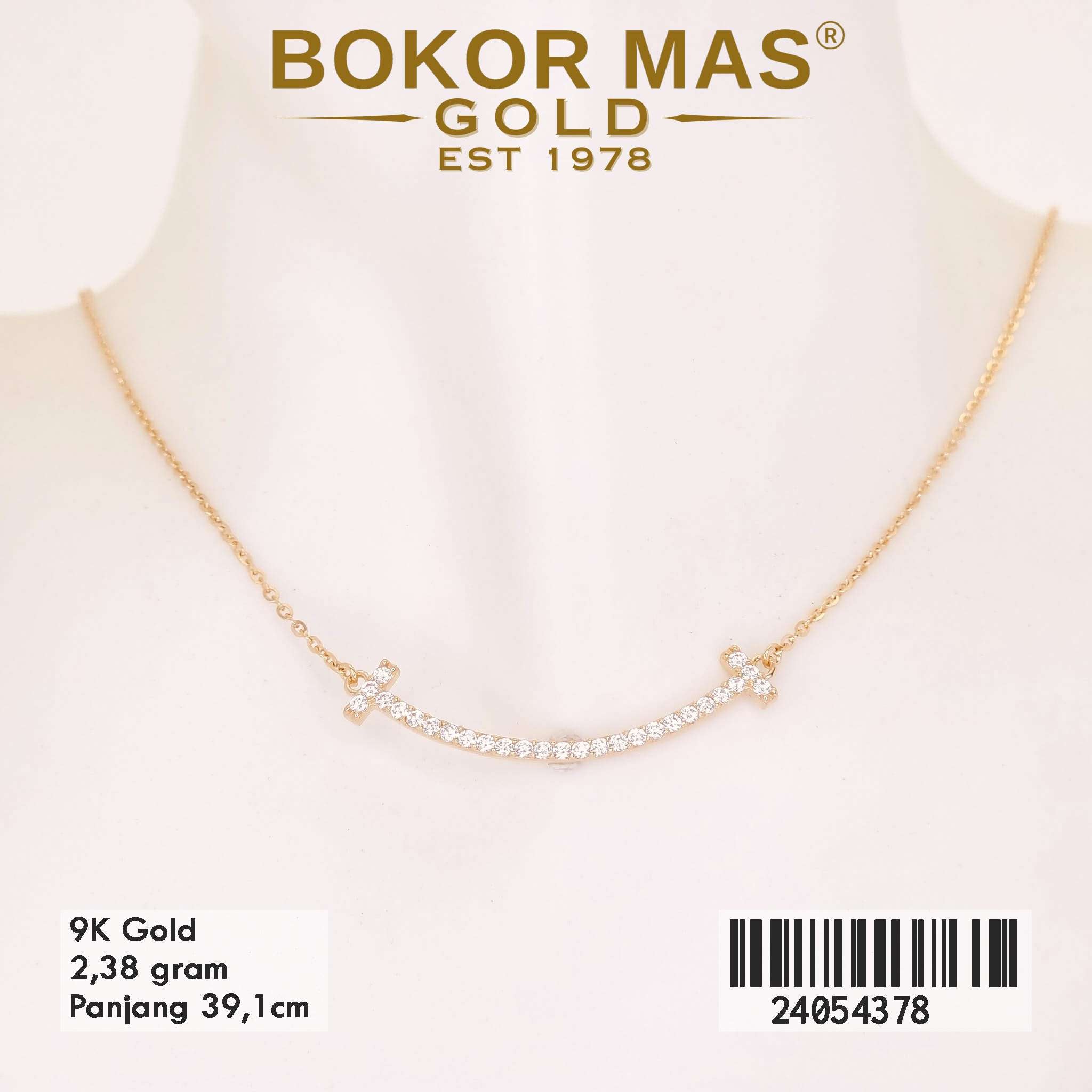 Kalung Anak Aurel Variasi Permata Putih - 24054378 - 9K