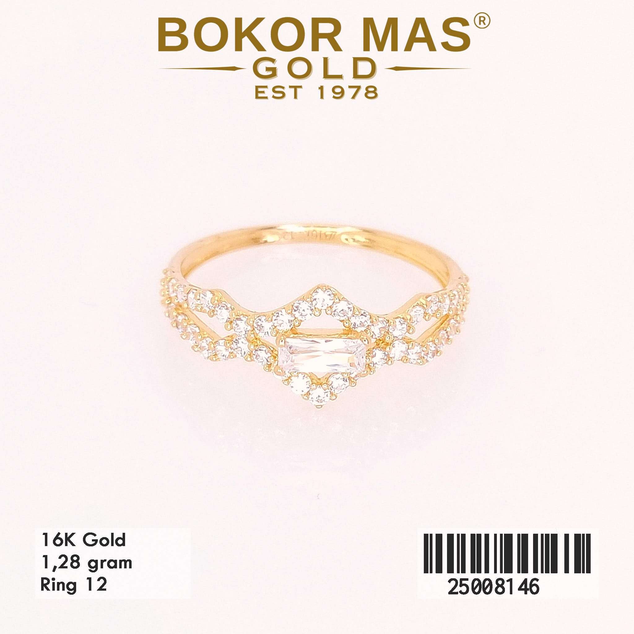 Cincin Variasi Permata - 25008146 - 16K