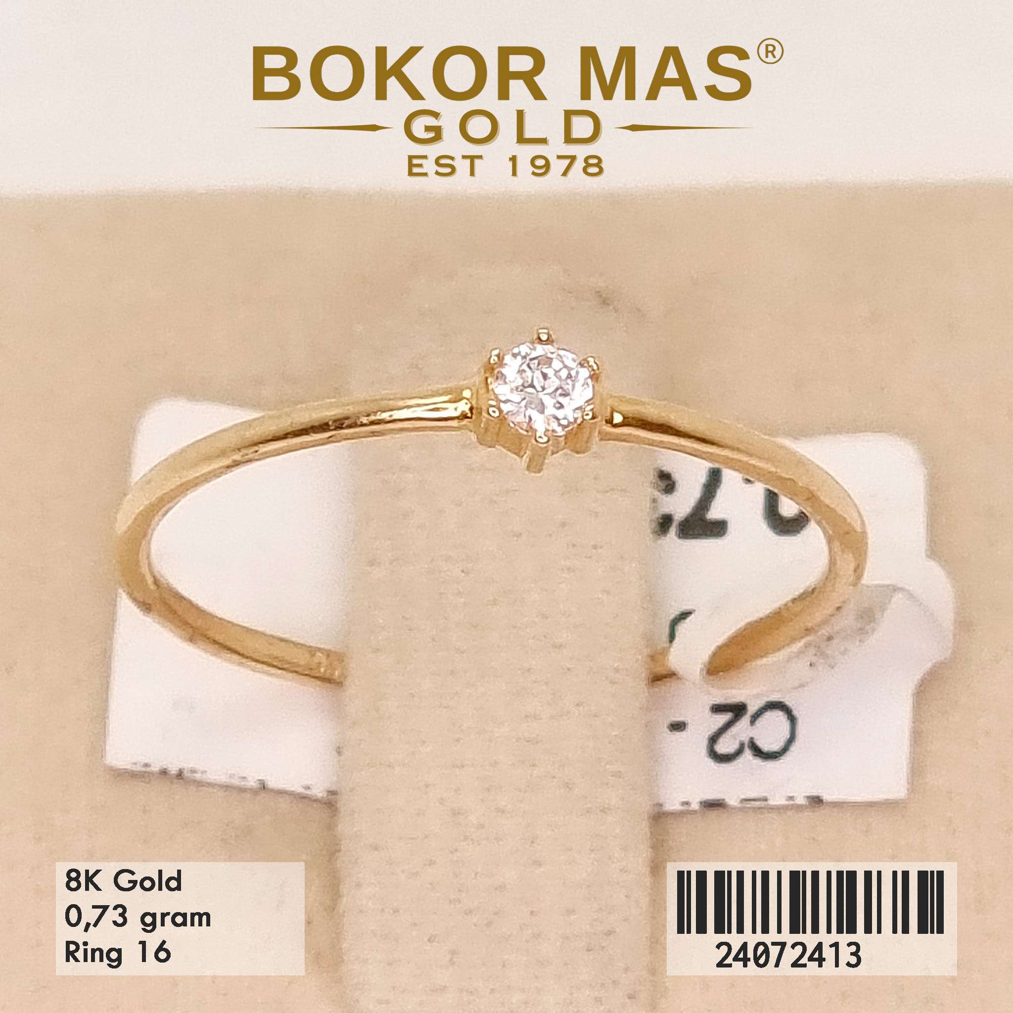 Cincin Variasi Soliter - 24072413 - 8K