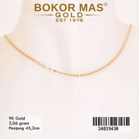 Kalung Emas Pecah Kopi Variasi Tanpa Permata - 24039430 - 9K