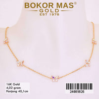 Kalung  Emas Siyem Variasi Kupu Lima - 24089826 - 16K