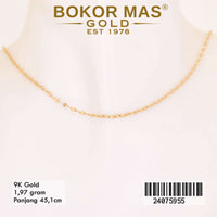 Kalung Emas Pecah Kopi Variasi Tanpa Permata - 24075955 - 9K