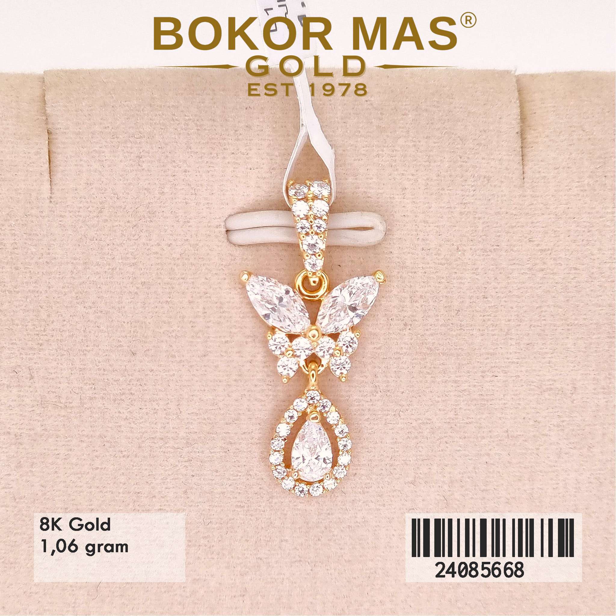 Liontin Variasi Kupu Permata - 24085668 - 8K