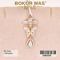 Liontin Emas Variasi Kupu Permata - 24085668 - 8K