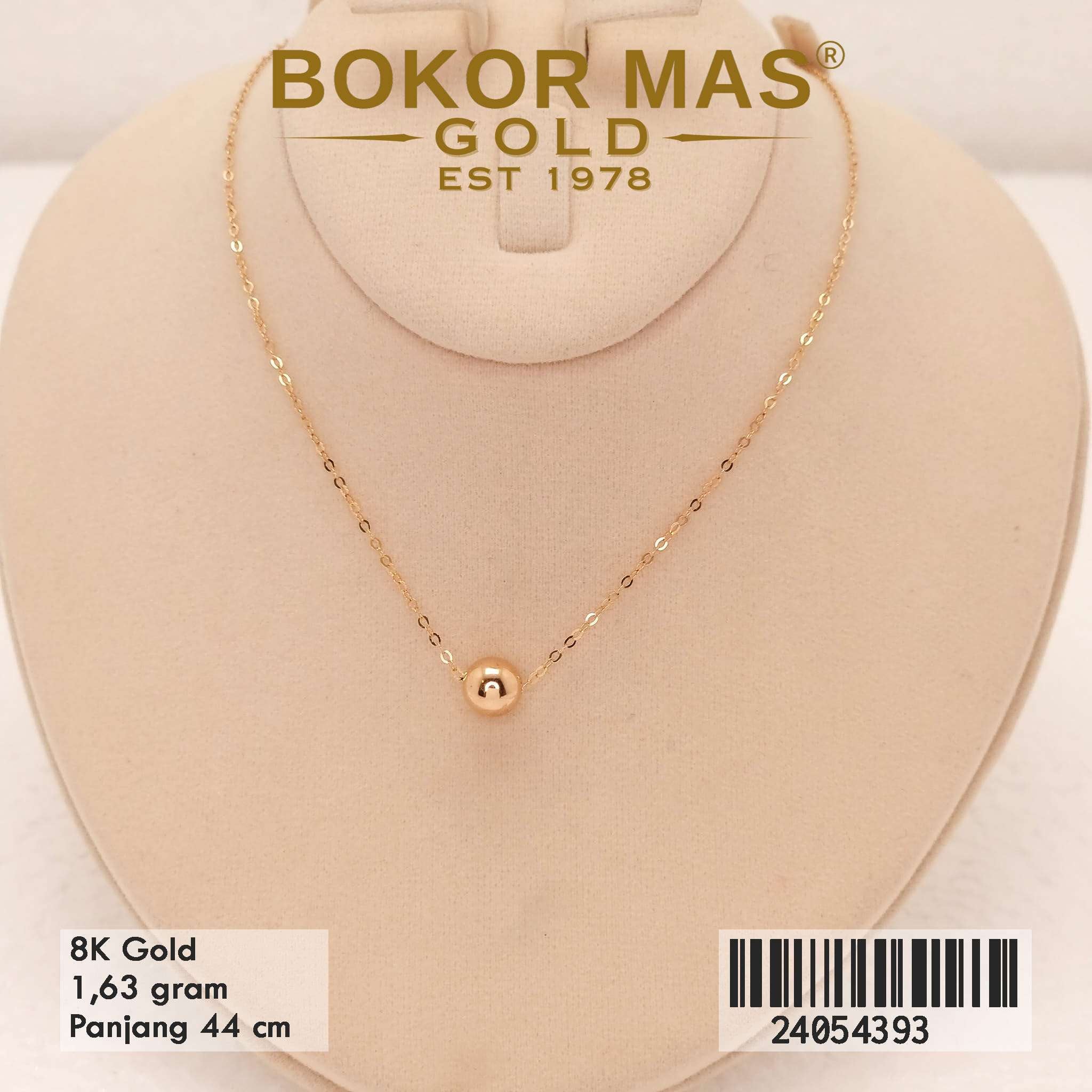 Kalung Siyem Variasi Bola Tanpa Permata - 24054393 - 8K
