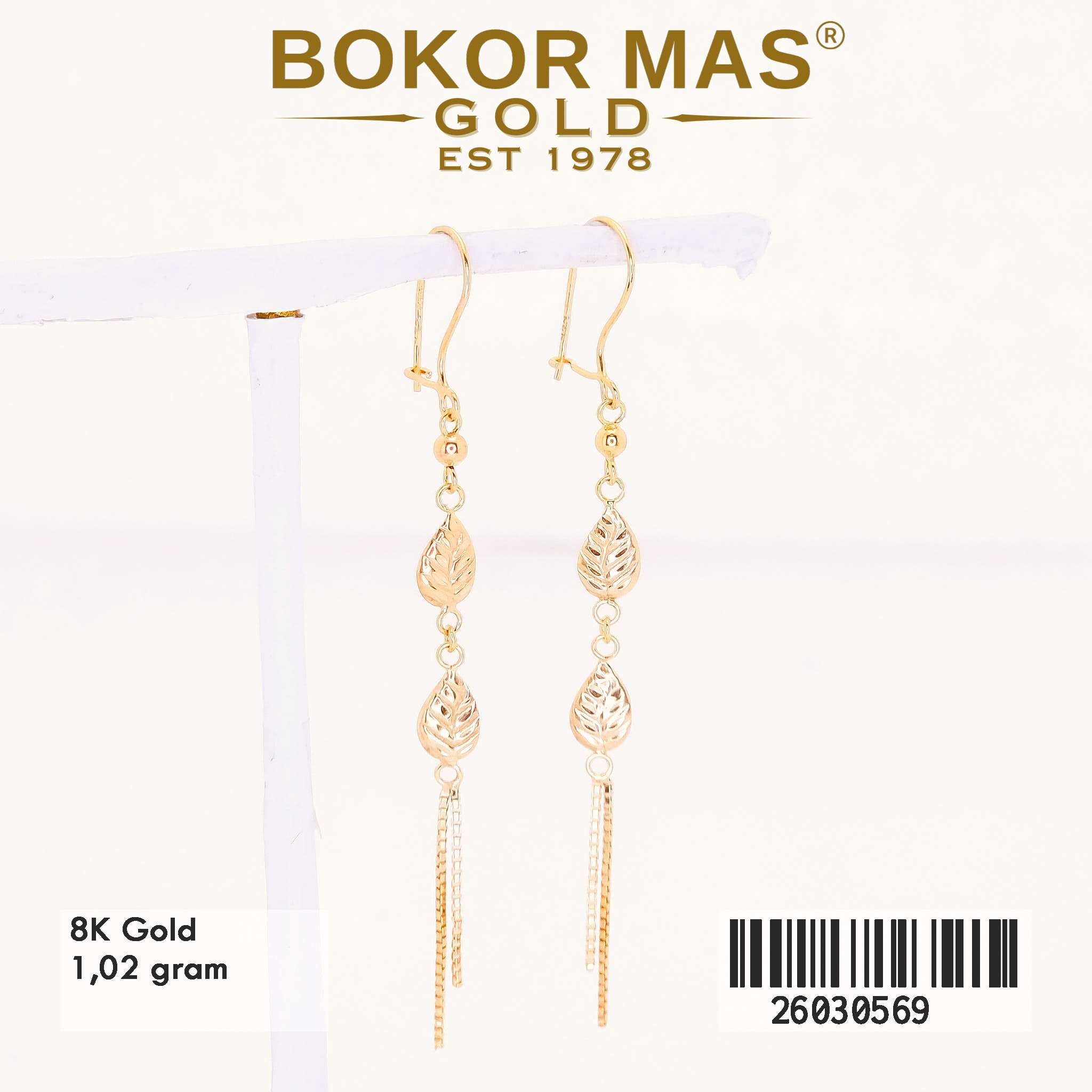 Anting Desi Variasi Daun Juntai - 26030569 - 8K