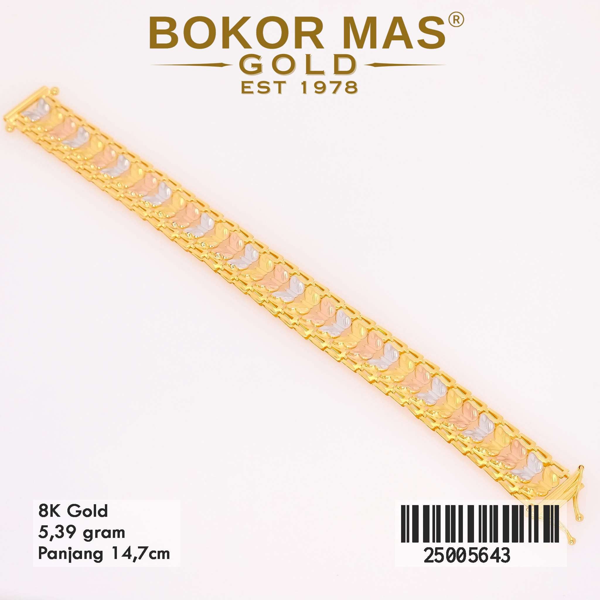 Gelang Rantai Variasi Kupu - 25005643 - 8K