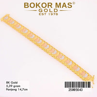 Gelang Emas Rantai Variasi Kupu - 25005643 - 8K