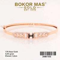 Gelang  Emas Bangkok Variasi Permata - 24081955 - 17K