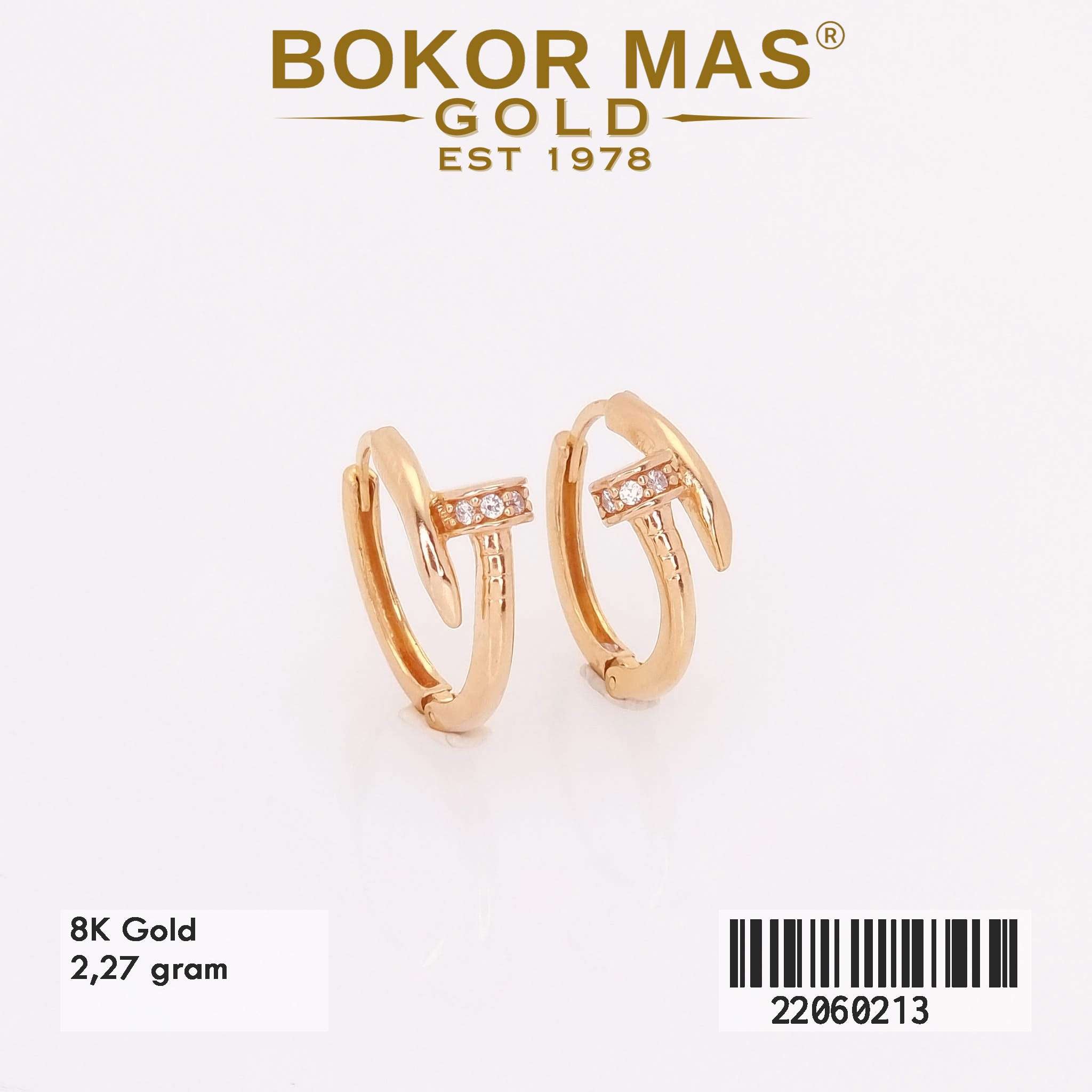 Anting Klip Variasi Permata - 22060213 - 8K
