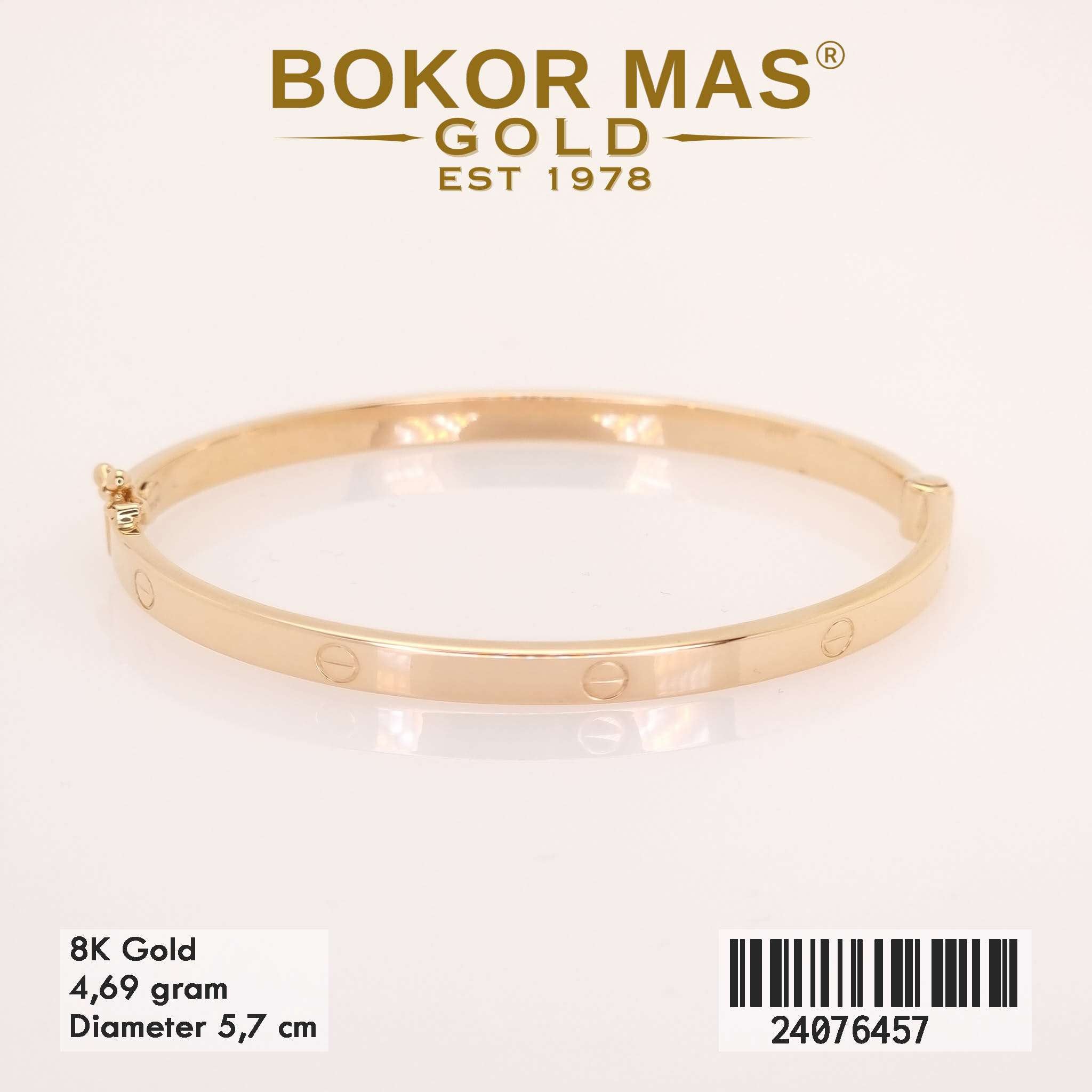 Gelang Bangkok Variasi Tanpa Permata - 24076457 - 8K