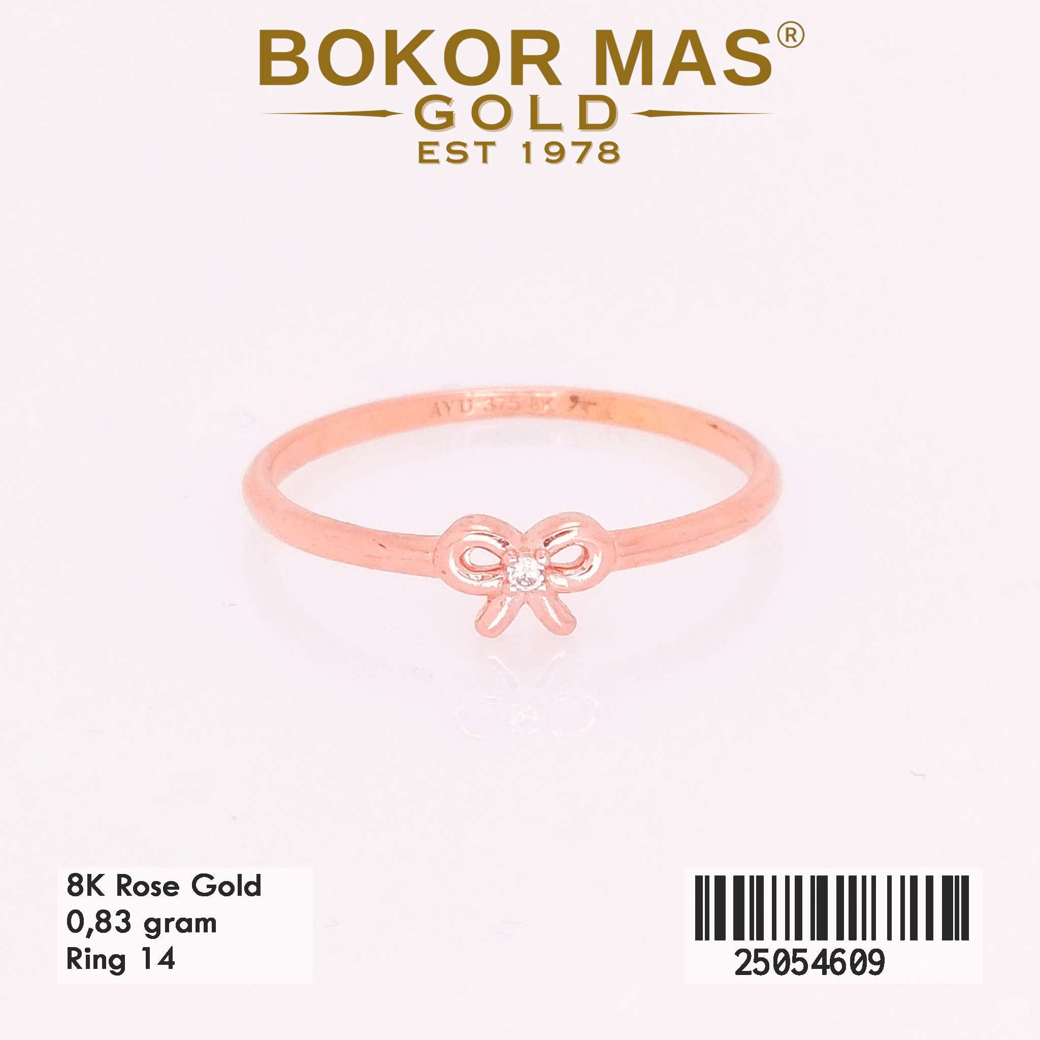 Cincin Emas Variasi Pita Permata - 25054609 - 8K