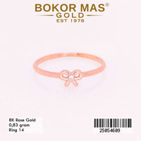 Cincin Emas Variasi Pita Permata - 25054609 - 8K