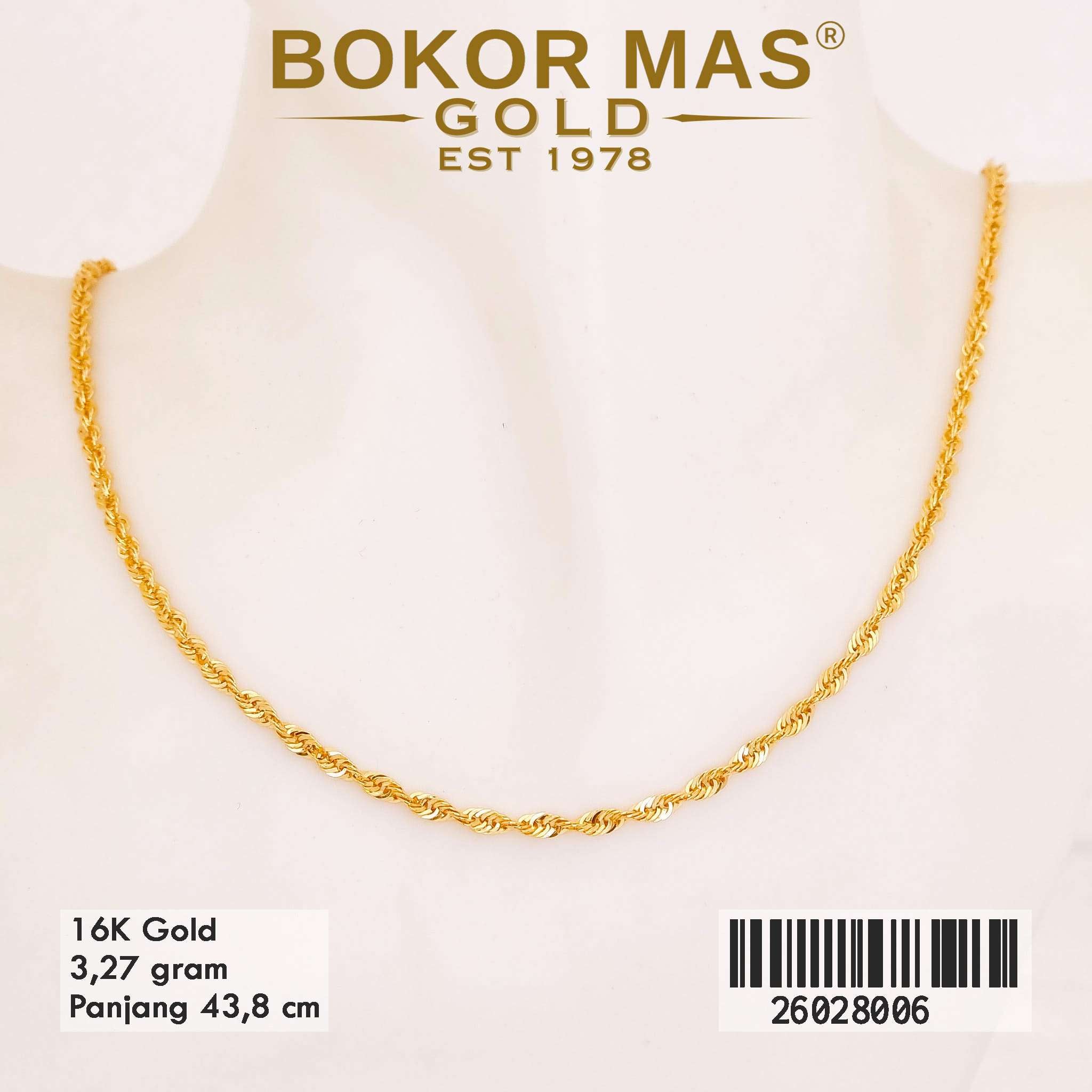  Kalung Tambang Korea - 26028006 - 16K