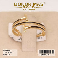 Cincin Emas  Variasi Dua Layer Tanpa Permata - 24048776 - 8K