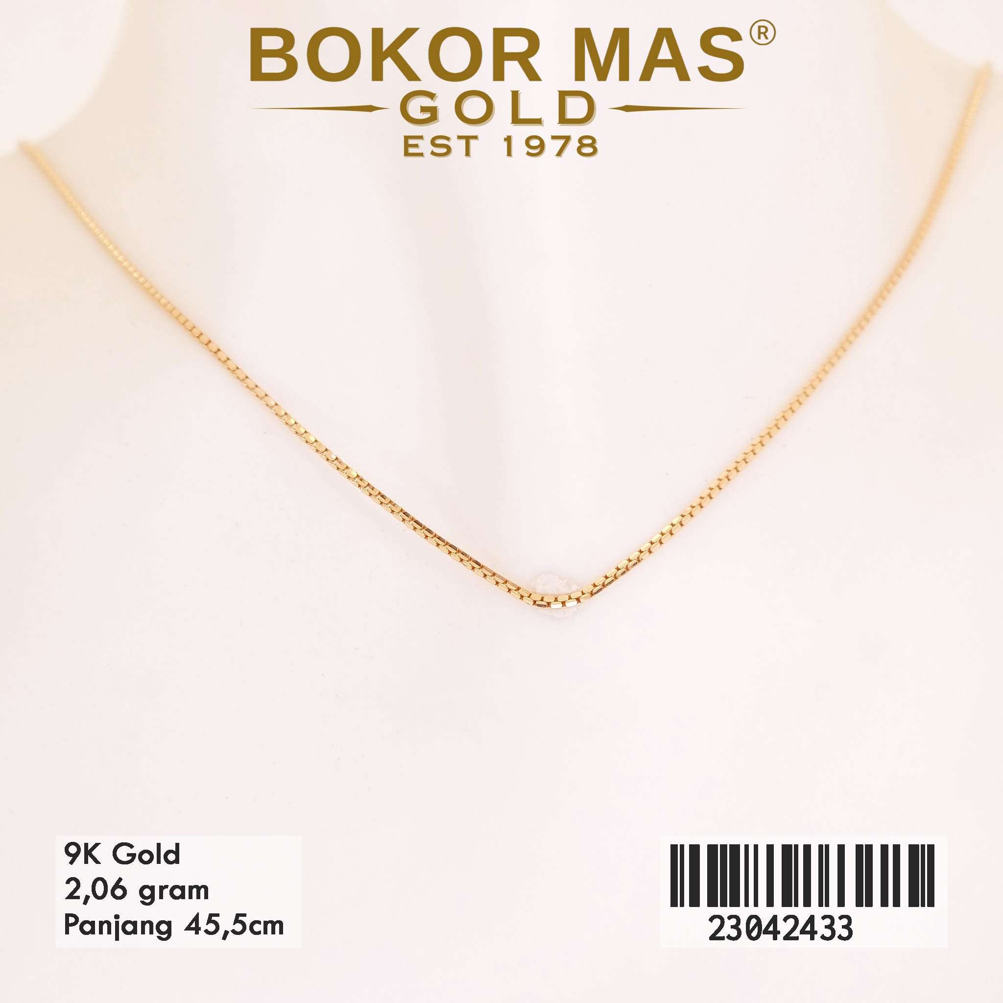 Kalung Itali Tanpa Permata - 23042433 - 9K