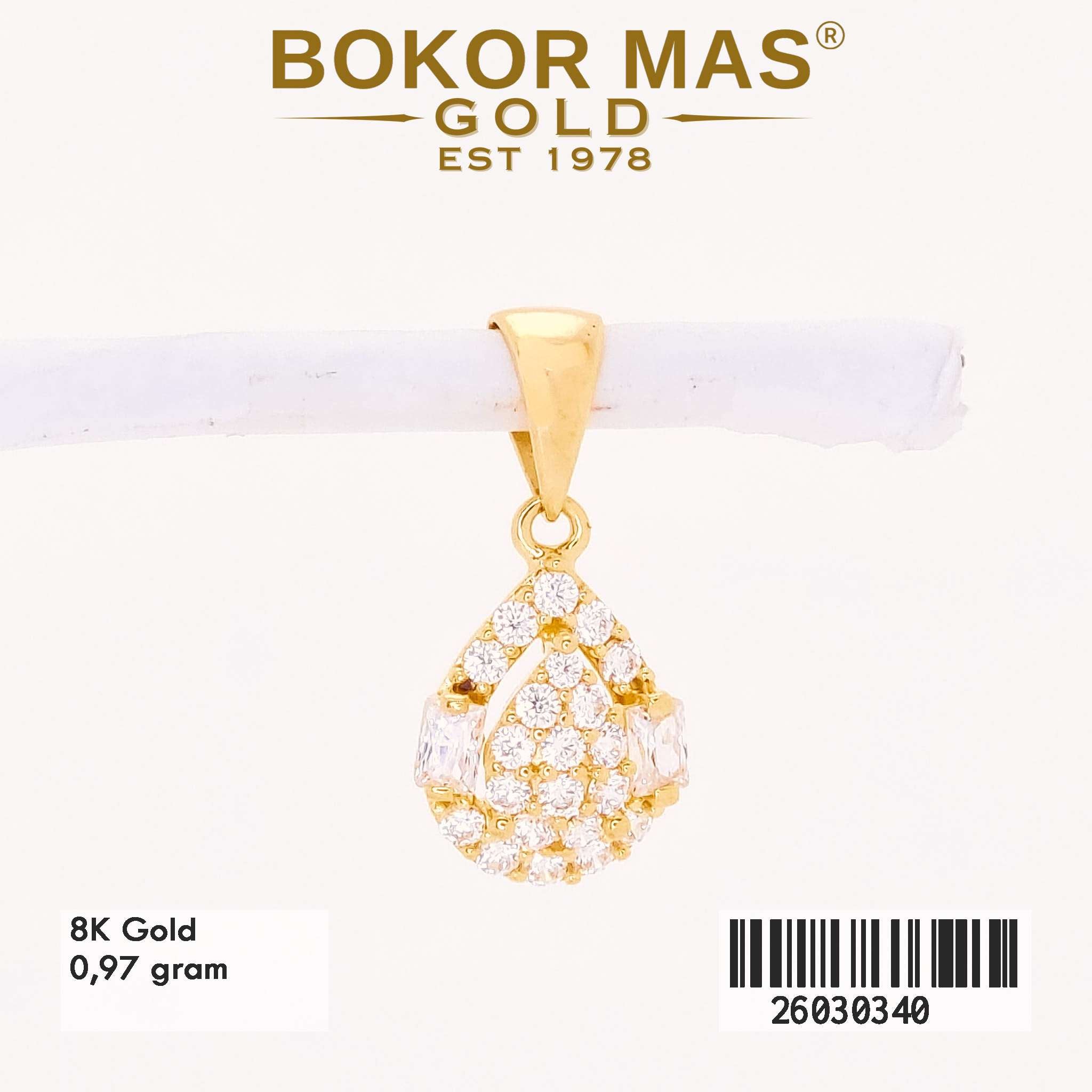  Liontin Variasi Permata - 26030340 - 8K
